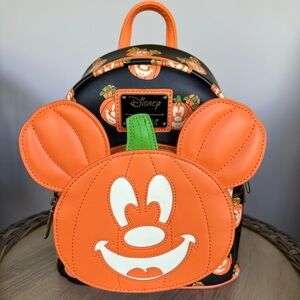 Orange Glow-in-the-Dark Backpack Disney Loungefly